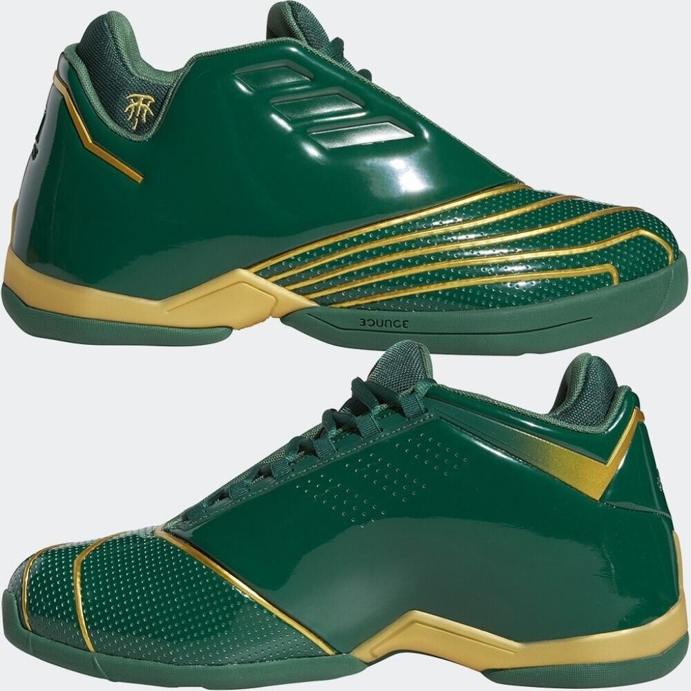 McGrady Edition adidas T-Mac 2 Basketball Sneakers Green Size 9 Athletic Shoes